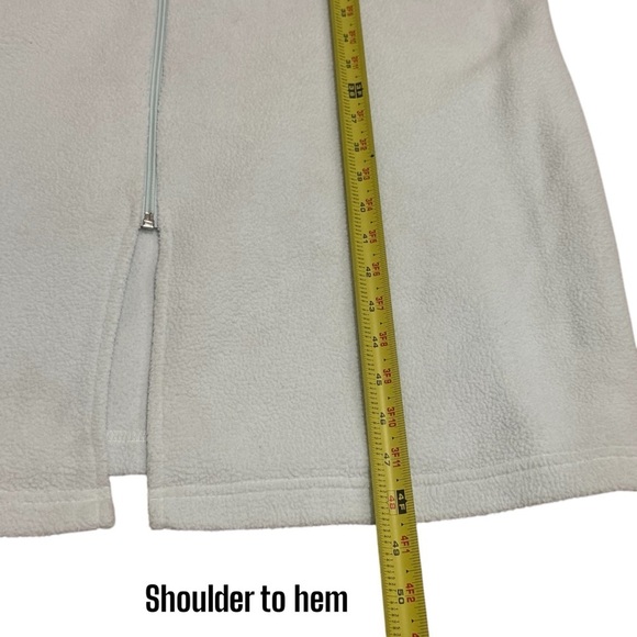 Vintage Miss Elaine Light Blue Collar Embroidered Zipup House Coat Size M - Picture 10 of 11